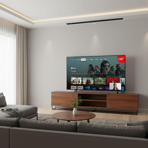 نيكاي شاشة ذكية 100 بوصة - بدقة 4K UHD - نظام تشغي...