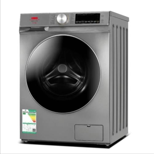 غسالة اتوماتيك هام أمامية 11 كيلو فضي Inverter تنش...