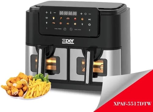 قلاية هوائية اكسبير درجين نافذة مراقبة 2600 واط 10...