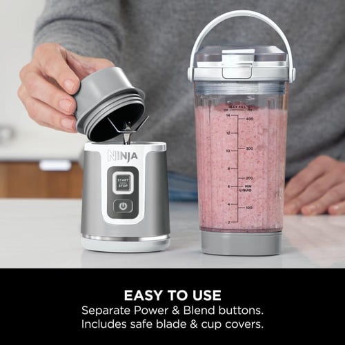 خلاط محمول لاسلكي Ninja Blast سعة 530 مل – أبيض BC...