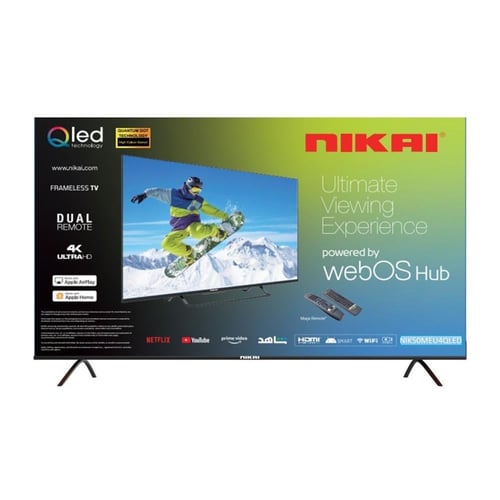 نيكاي شاشة ذكية 60 بوصة QLED بنظام WEBOS - تحكم صو...