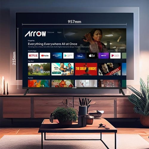 شاشة سمارت ارو 43 بوصة LED FHD بوصة أسود موديل RO-...