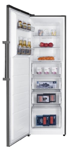 فريزر رأسي هام 9.3 قدم باب واحد - استيل - HM390SFR...