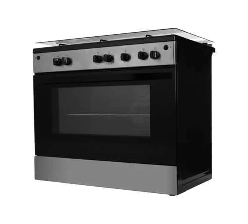 فرن غاز جبسون 5 عيون أمان كامل 90×60 سم - أسود ستي...