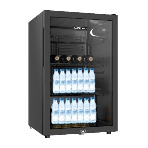جي في سي برو ثلاجة عرض باب واحد زجاجي - 132 لتر -...