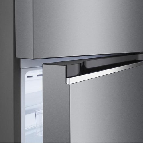 ثلاجة بابين ال جي انفرتر - 13.3 قدم 375 لتر - فضي...