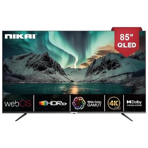 شاشة نيكاي 85 بوصة QLED نظام تشغيل ويبوس موديل NIK...