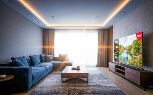 أوسكار شاشة ذكية بدون إطار 100 بوصة - QLED 4K - نظ...