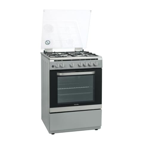 فيستل فرن غاز 4 عيون - 60×60 سم - 73 لتر - أمان كا...