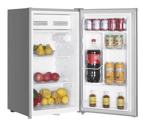 هام ثلاجة باب واحد 3.1 قدم مكعب - فضي - HM120SRF-O...