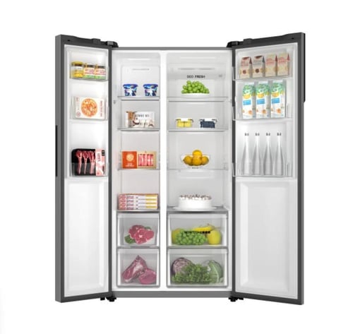 هاير ثلاجة دولابي بابين 17.8 قدم مكعب 503 لتر - فض...