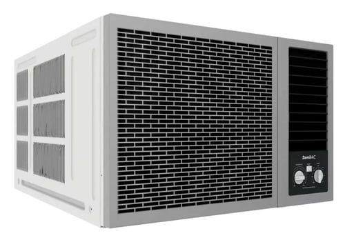 مكيف شباك الزامل 17200 وحدة 1.5 طن حار وبارد لون ا...