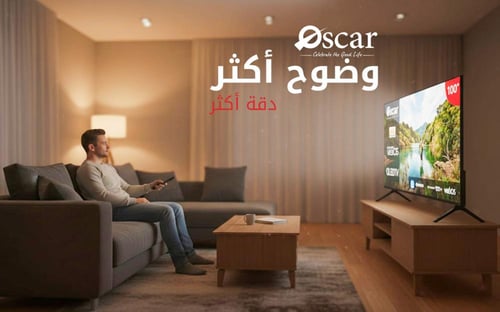 أوسكار شاشة ذكية بدون إطار 100 بوصة - QLED 4K - نظ...