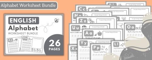 Alphabet Worksheet Bundle