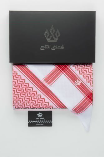 شماغ التاج الذهبي احمر(الاصدار الاول)