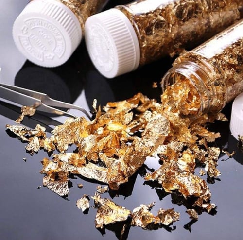 ورق ذهب وفضه للاعمال الفنيه