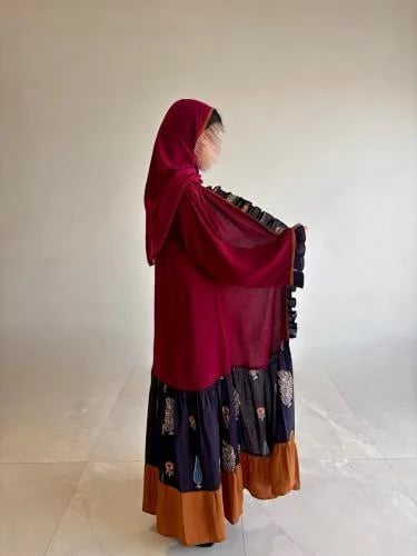 عبايه رفلز كريب كلوش