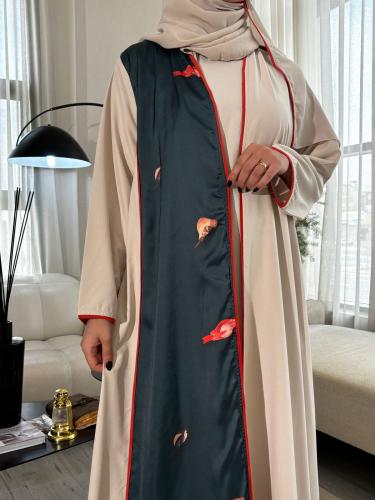 عباية كلوش كريب أنيقة