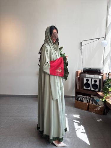 عباية قصة كلوش مينت جرين