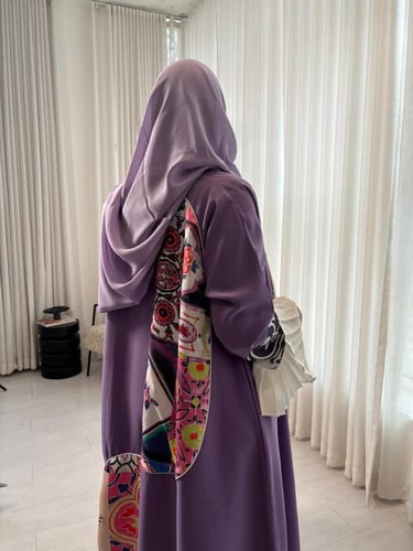 عباية كلوش كريب إطلالة ملكية