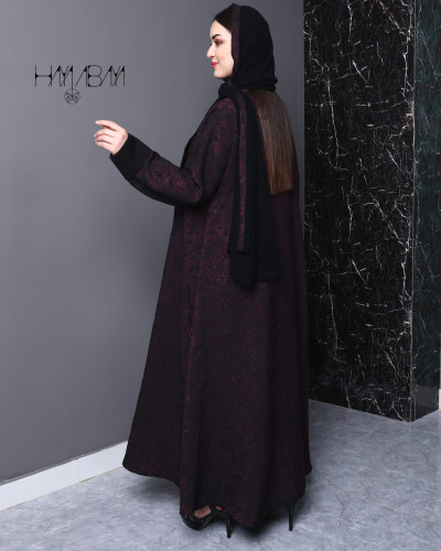 عباية كلوش جاكار ياباني مورد