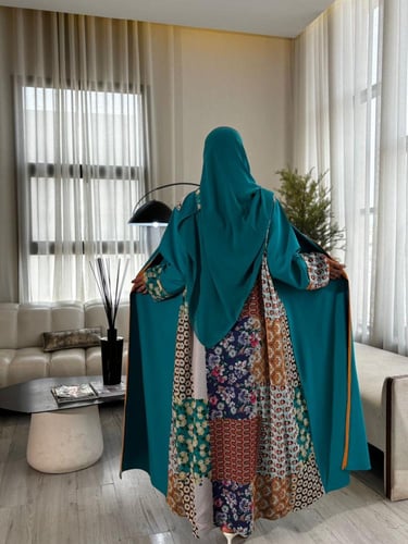 عباسة قصة كلوش نوع الفماش كريب