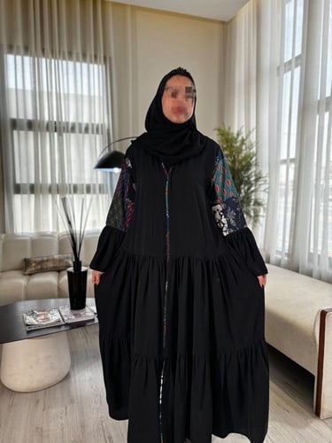 عباية قصة رفلز من الامام والخلف قصة كلوش