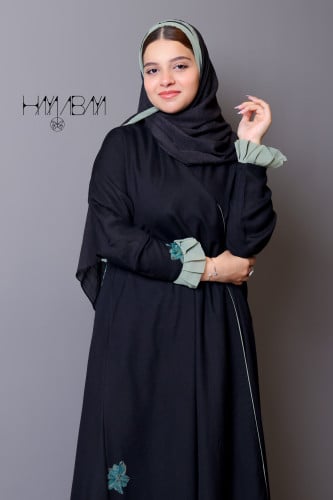 عباية كشميلون كلوش بطباعة ورد