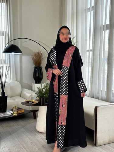 عباية كلوش كريب فاخرة للمناسبات