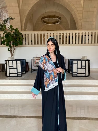 عباية كلوش كريب بألوان فخمة