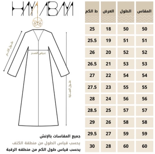 عباية نص بشت وممكن تتنفذ بالون الاسود
