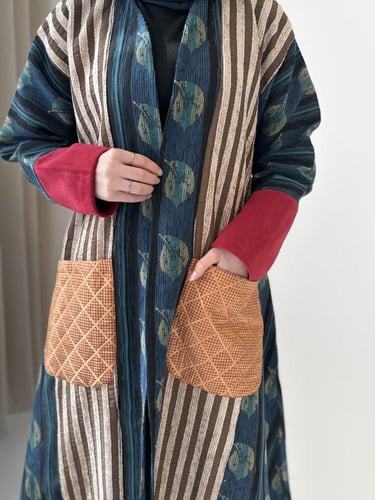 عباية قصة كلوش جاكار شتوي