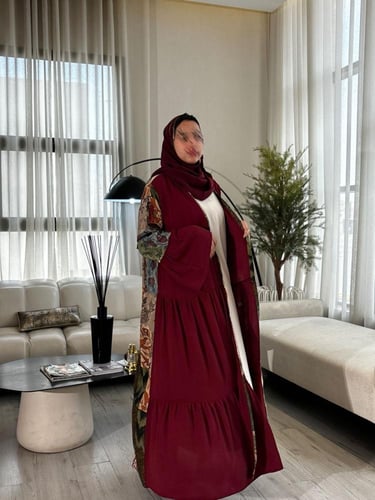 عباية قصة رفلز من الامام والخلف قصة كلوش ( تنبيه )...