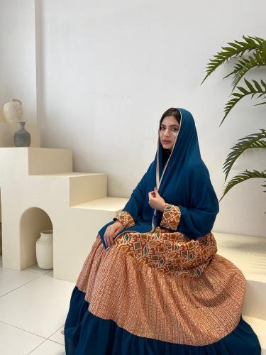 عباية كلوش كريب محتشمة