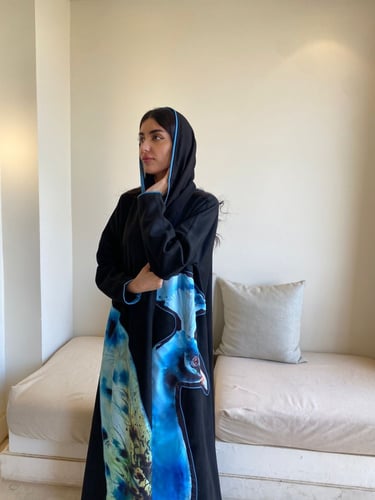 عباية طاووس شامواه شتوية قصة كلوش