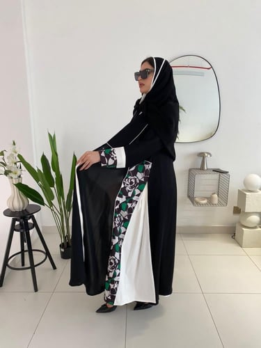 عباية كلوش كريب ألوان متعددة