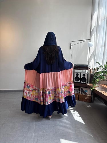 عباية كحلي وبينك كريب قصة رفلز