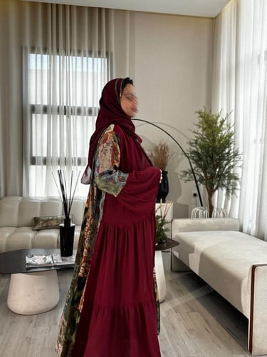 عباية قصة رفلز من الامام والخلف قصة كلوش ( تنبيه )...