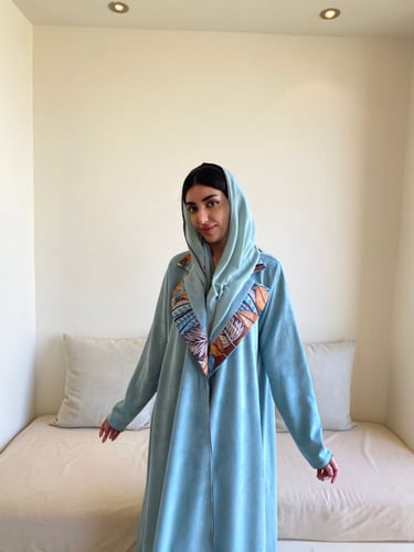 عباية نسائية شتوية مفتوحة شامواه كلوش