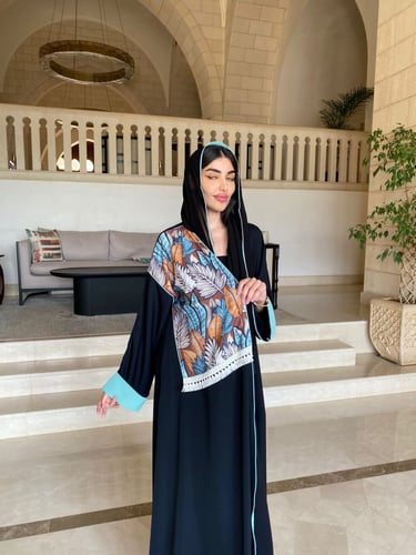 عباية كلوش كريب بألوان فخمة