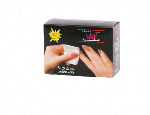 مناديل ازاله طلاء من ليال - 12 منديل من اوكيما