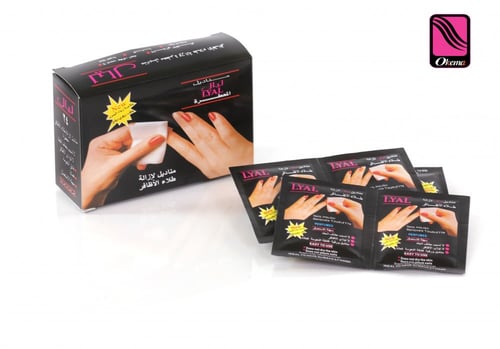 مناديل ازاله طلاء من ليال - 24 منديل من اوكيما