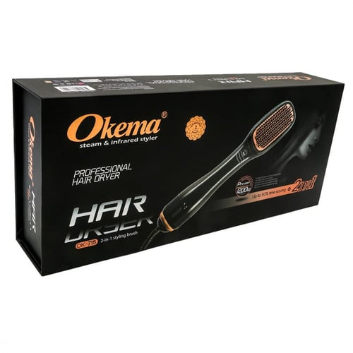 فرشاة حراريه مع مملس 2*1 من اوكيما Ok-715