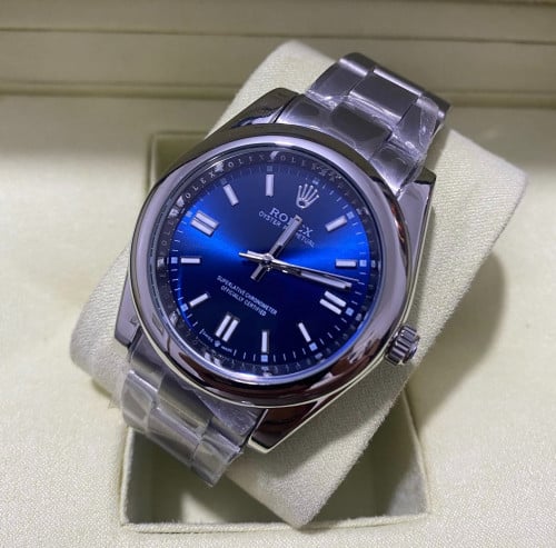 رولكس رجالي اويستر بربتشوال ازرق