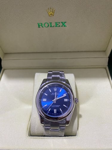 رولكس رجالي اويستر بربتشوال ازرق