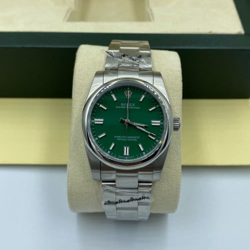 رولكس اويستر بربتشوال رجالي اخضر