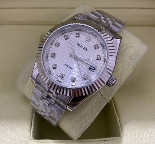 رولكس رجالي فضي