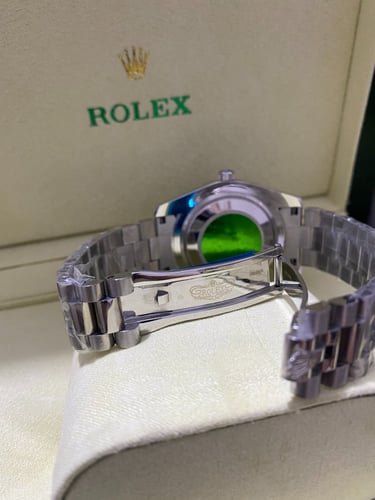 رولكس رجالي داي ديت ايام وتاريخ فضي زيتي