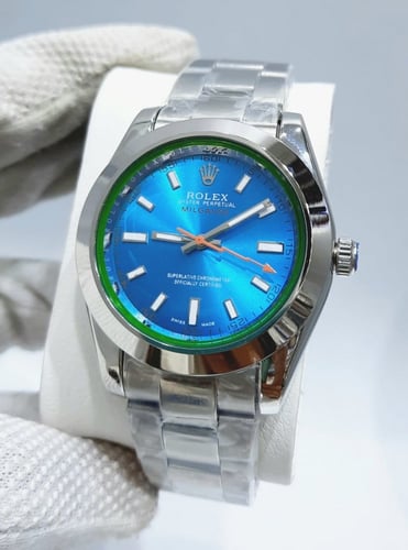 رولكس رجالي ميلغوس مينا ازرق