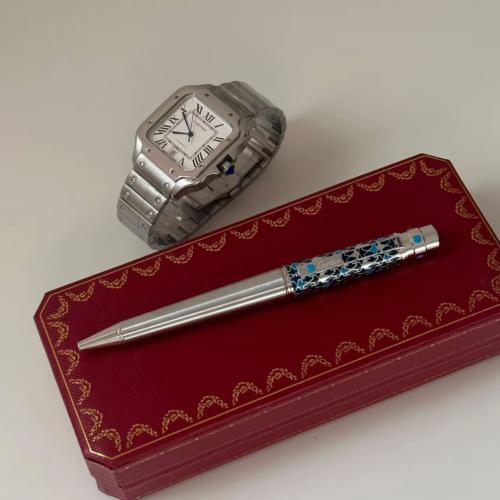 طقم ساعة وقلم كارتييه